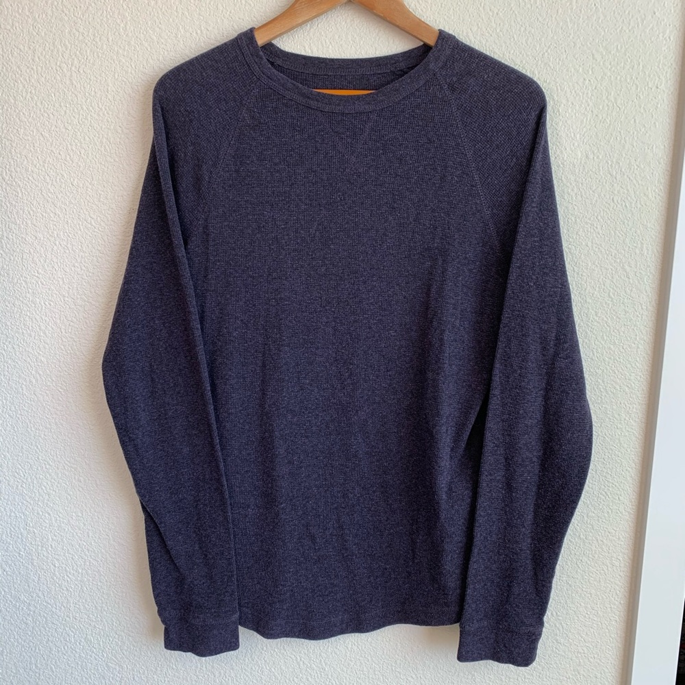 Mossimo Supply Co. Mens Waffle Knit Thermal Purple